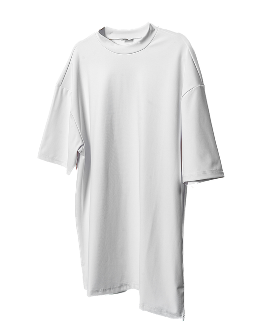 BLOCK ONE Round Neck in White